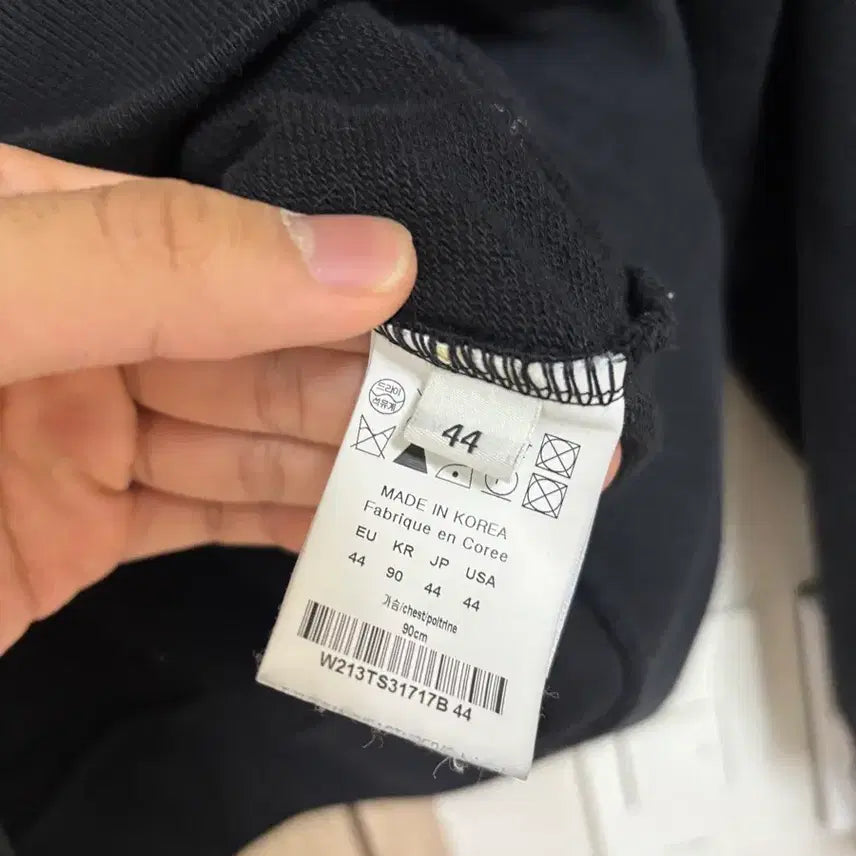 [BUNJANG] Wooyoungmi Back Logo Hoodie (Size 44) / [44/블랙/A급] 우영미 백로고 후드티 44사이즈