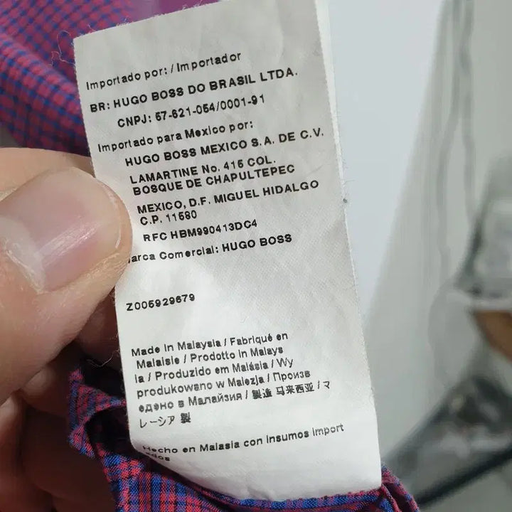 [BUNJANG] Hugo Boss Slim Fit Check Shirt M / 휴고보스 슬림핏 체크 셔츠 M_i4197