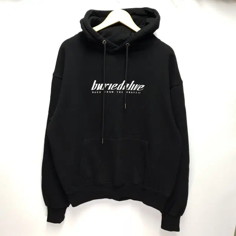 [BUNJANG] Buried Alive Fleece Hoodie L / 베리드얼라이브 기모 후드티 L