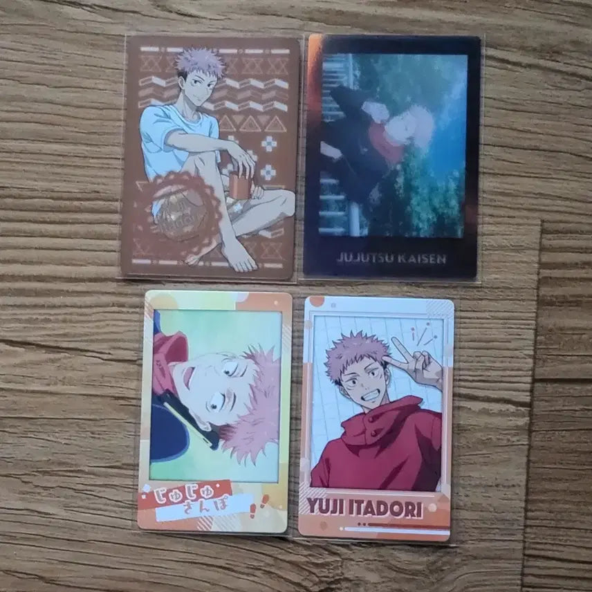[BUNJANG] Jujutsu Kaisen Yuji Itadori Card Bundle / 주술회전 이타도리 유지 네온카드,클리어카드,스냅카 판매