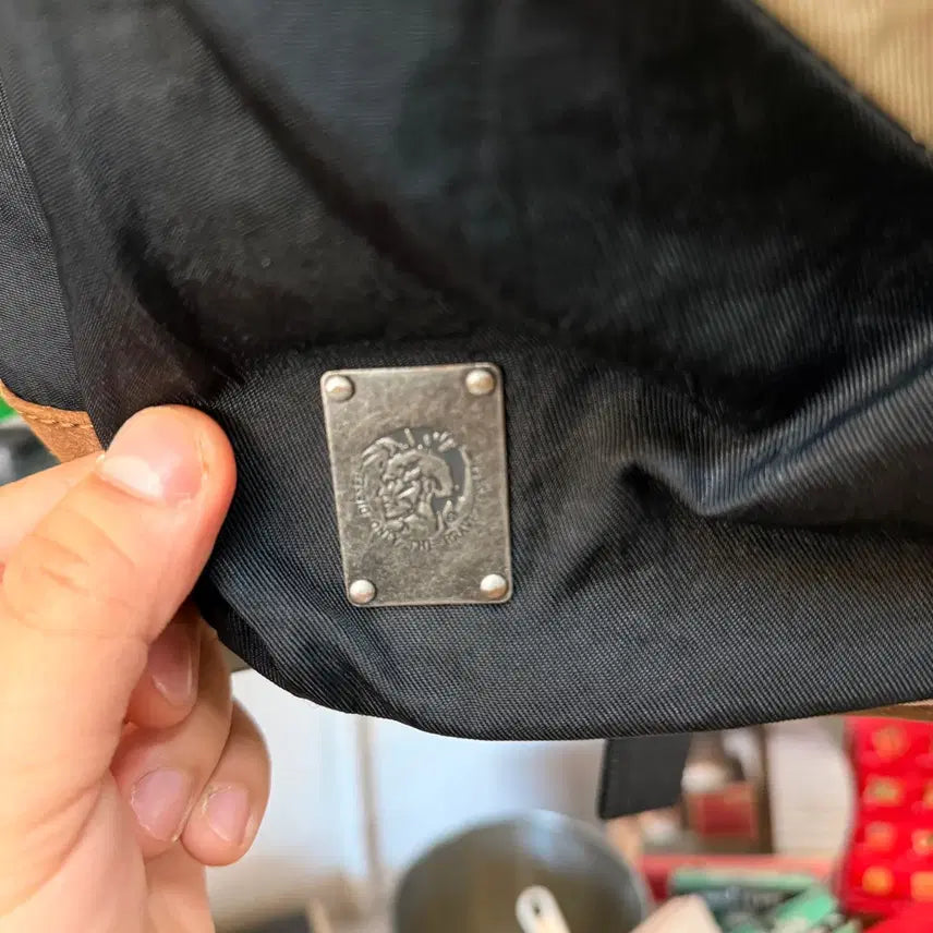 [BUNJANG] Diesel Suede Slab Fabric Backpack / 디젤 스웨이드 슬라브 패브릭 백팩