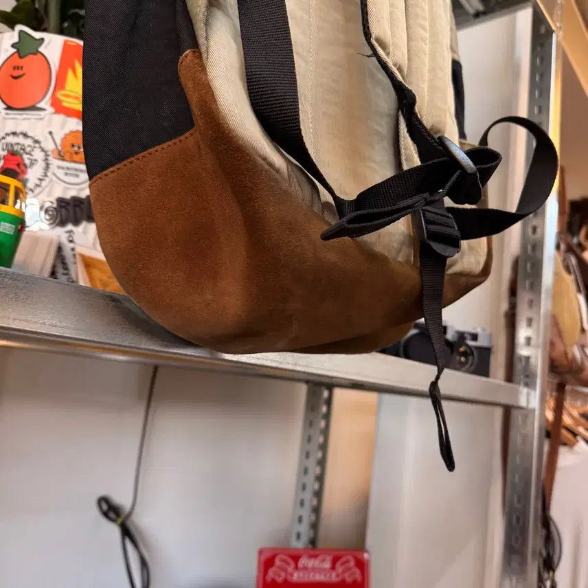[BUNJANG] Diesel Suede Slab Fabric Backpack / 디젤 스웨이드 슬라브 패브릭 백팩