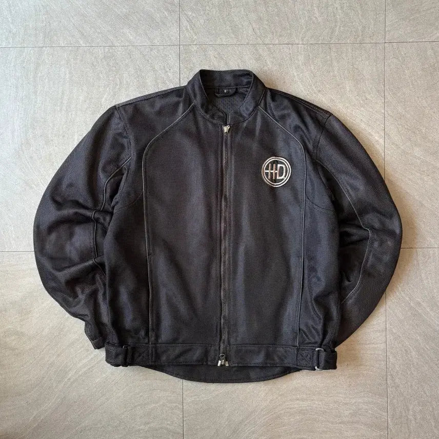 [BUNJANG] Harley-Davidson Black Mesh Racing Jacket / 할리데이비슨 정품 블랙 메쉬 레이싱 자켓