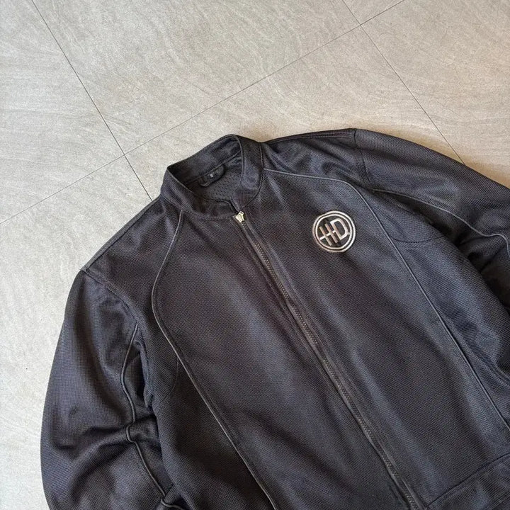 [BUNJANG] Harley-Davidson Black Mesh Racing Jacket / 할리데이비슨 정품 블랙 메쉬 레이싱 자켓