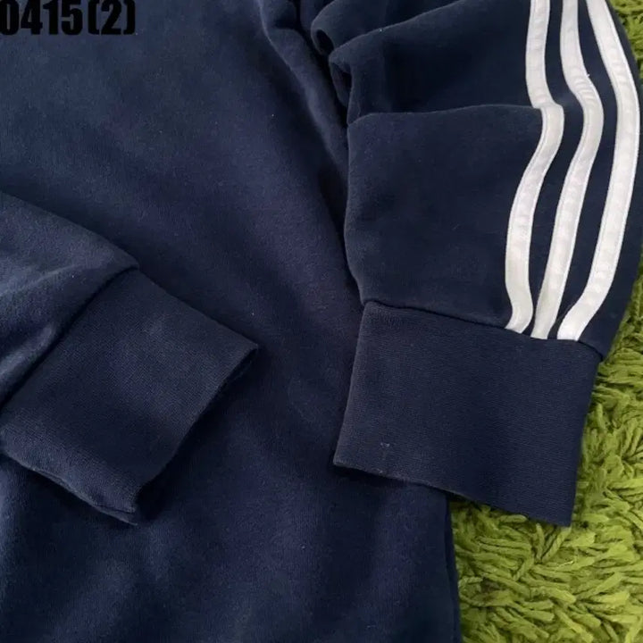 [BUNJANG] Adidas Navy Three Stripes Sweatshirt / 아디다스 삼선 네이비 맨투맨 티셔츠