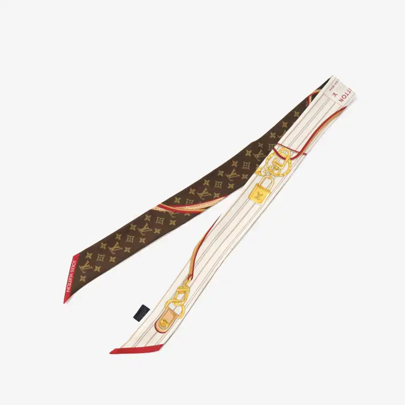 [BUNJANG] Louis Vuitton My Neverfull BB Bandeau Scarf Brown / (정품)루이비통 M96532 마이 네버풀 BB 방도 스카프 브라운