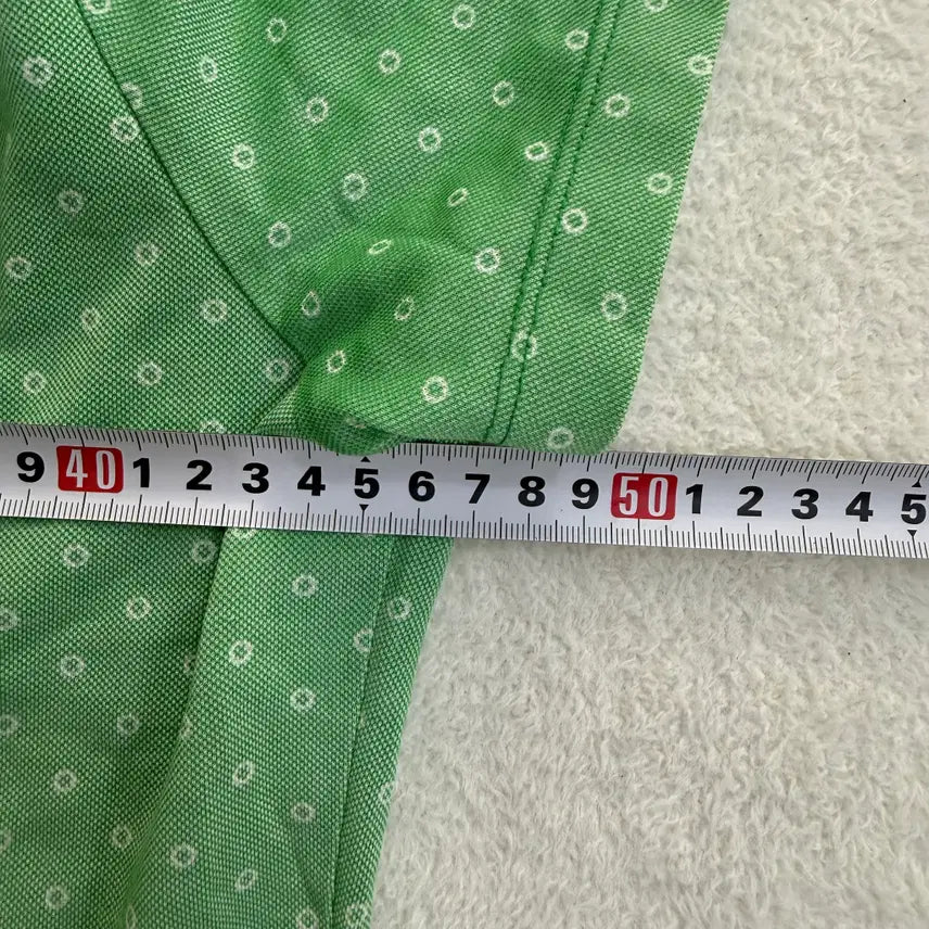 [BUNJANG] Greenjoy Dot Pattern Collar Short Sleeve T-shirt / 100 그린조이 도트패턴 카라 반팔티 0413T