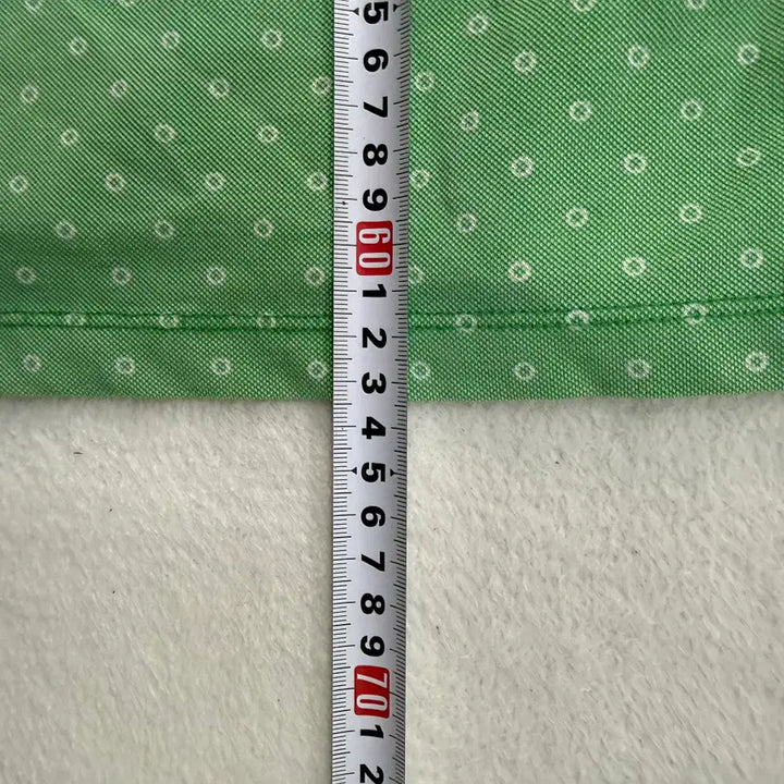 [BUNJANG] Greenjoy Dot Pattern Collar Short Sleeve T-shirt / 100 그린조이 도트패턴 카라 반팔티 0413T
