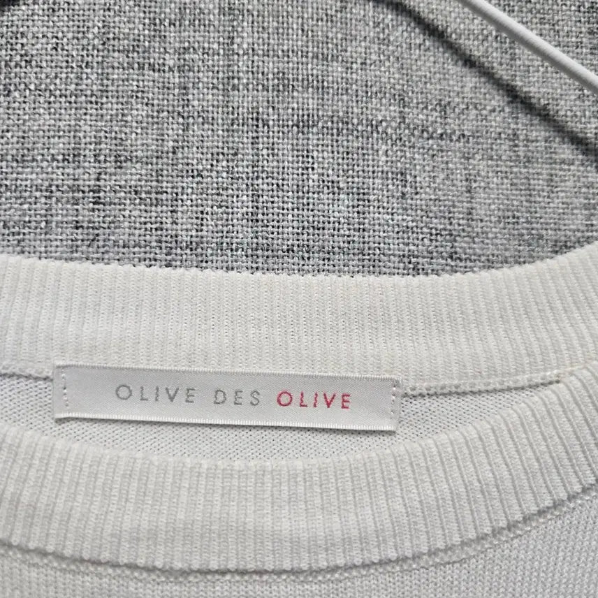 [BUNJANG] Olive Des Olive Floral Embroidery Short Sleeve Knit Top / 올리브데올리브 꽃자수 반팔 니트 90