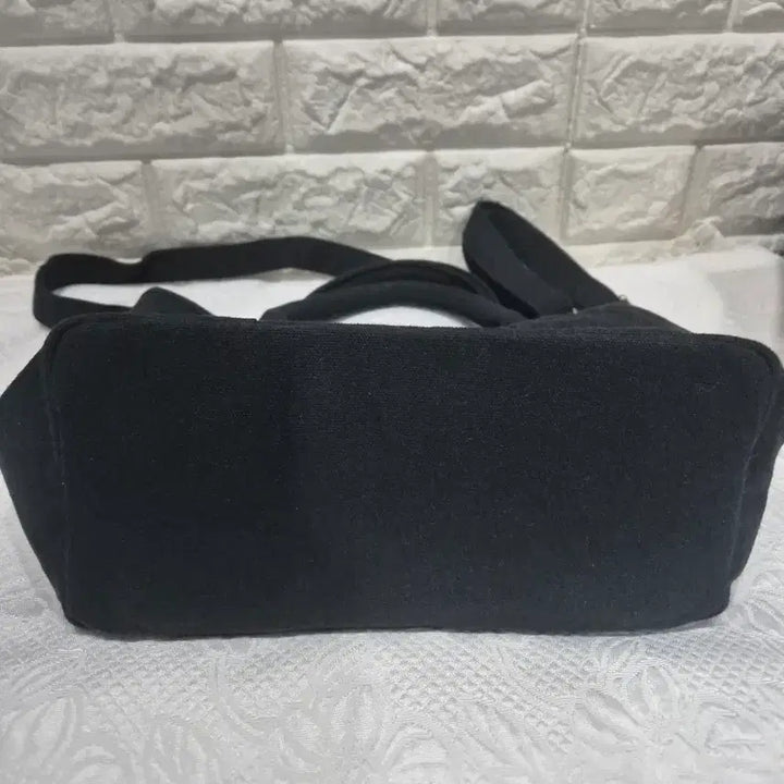 [BUNJANG] Kangol Black Canvas Tote &amp; Shoulder Bag / 캉골 블랙 캔버스 토트백 겸 숄더백