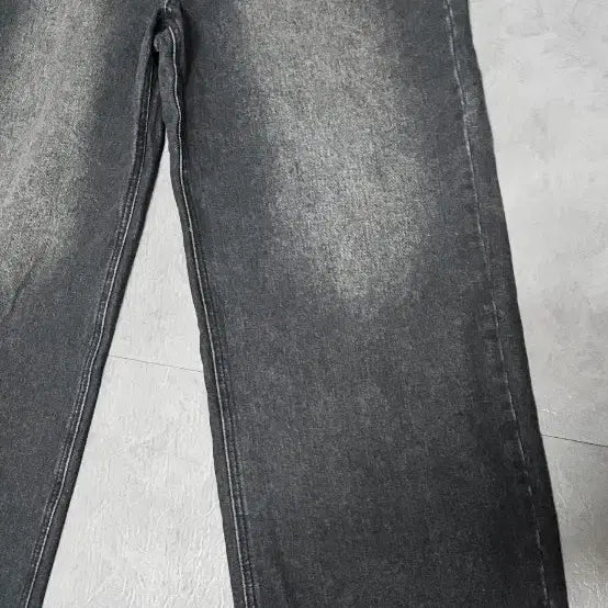 [BUNJANG] Unaller Code Denim Pants Black Wide Washing Jeans L / 어널러코드 데님 팬츠 블랙 와이드 워싱진 L