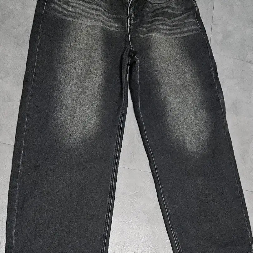 [BUNJANG] Unaller Code Denim Pants Black Wide Washing Jeans L / 어널러코드 데님 팬츠 블랙 와이드 워싱진 L