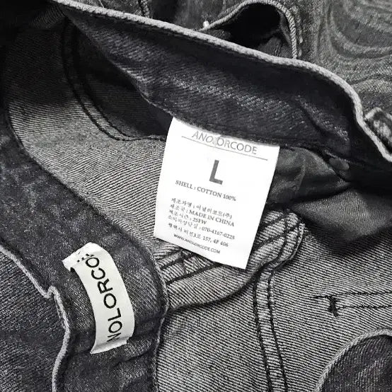[BUNJANG] Unaller Code Denim Pants Black Wide Washing Jeans L / 어널러코드 데님 팬츠 블랙 와이드 워싱진 L