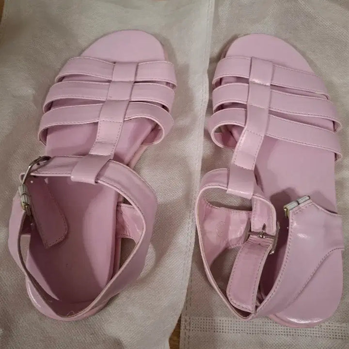 [BUNJANG] Kaelrang Silver Strap Sandals / 꺌랑 샌들