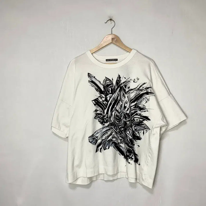 [BUNJANG] ISSEY MIYAKE MEN Printed Oversized Short Sleeve T-Shirt / ISSEY MIYAKE MEN 이세이미야케 프린팅 오버핏 반팔 티셔츠