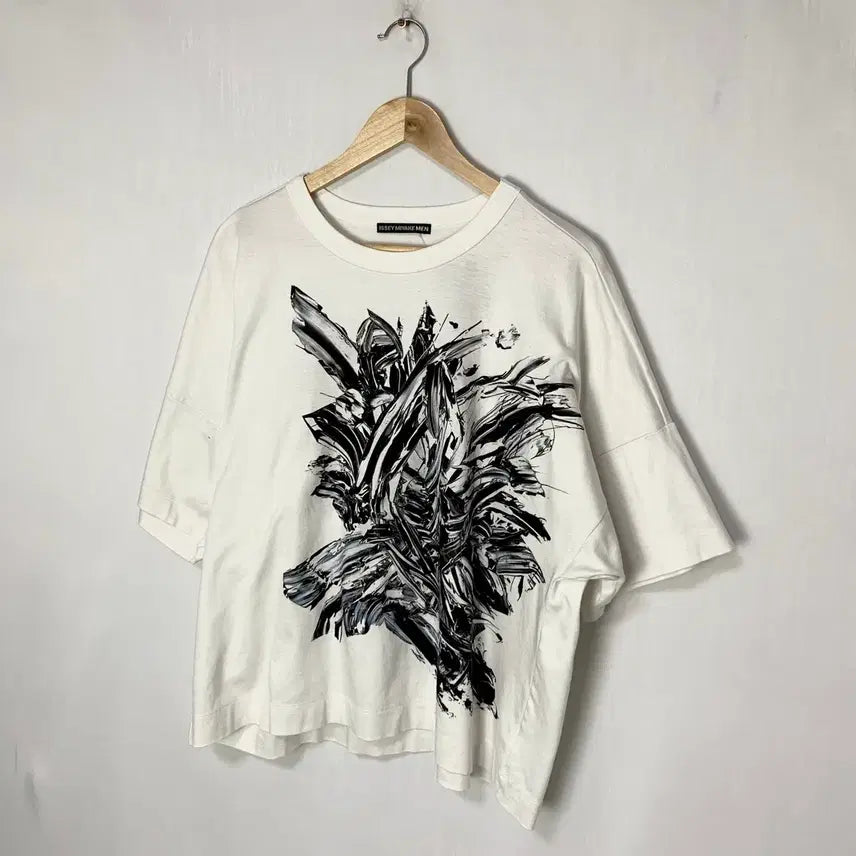 [BUNJANG] ISSEY MIYAKE MEN Printed Oversized Short Sleeve T-Shirt / ISSEY MIYAKE MEN 이세이미야케 프린팅 오버핏 반팔 티셔츠