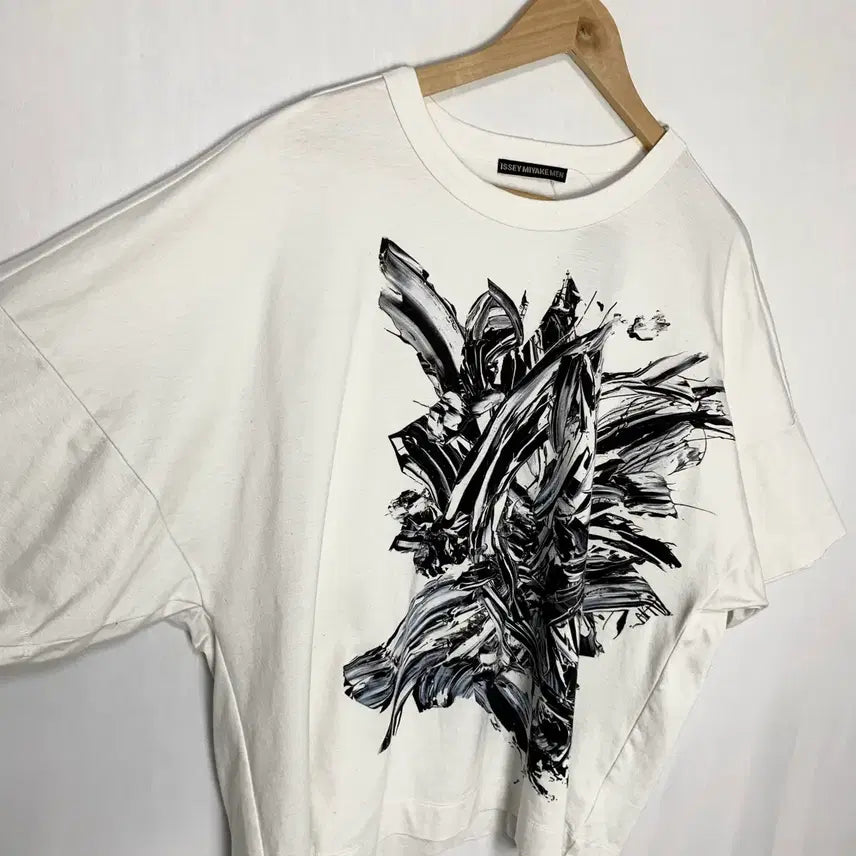 [BUNJANG] ISSEY MIYAKE MEN Printed Oversized Short Sleeve T-Shirt / ISSEY MIYAKE MEN 이세이미야케 프린팅 오버핏 반팔 티셔츠