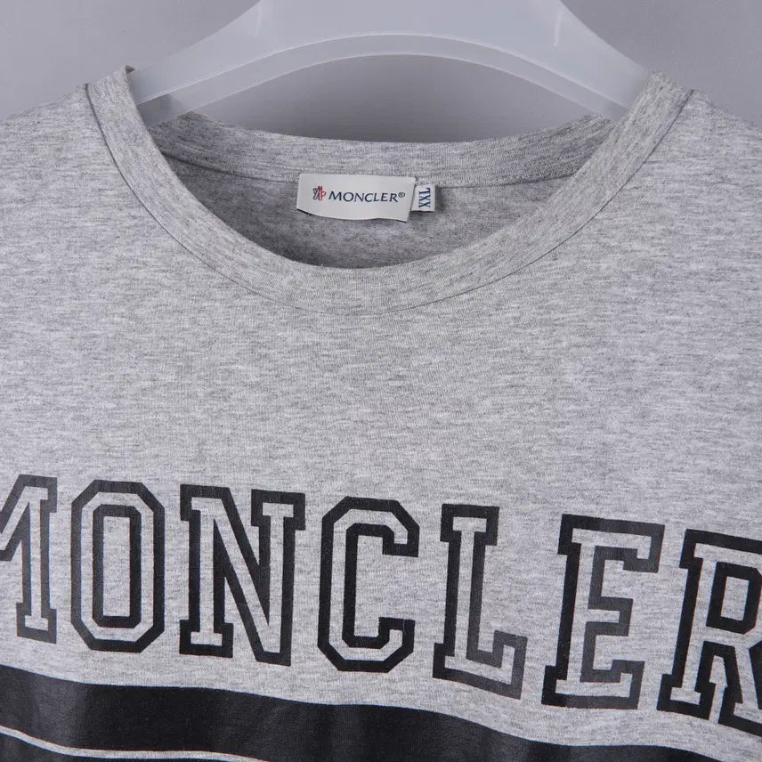 [SOLD OUT] 몽클레어 로고 반팔티 그레이 (2xl/105)