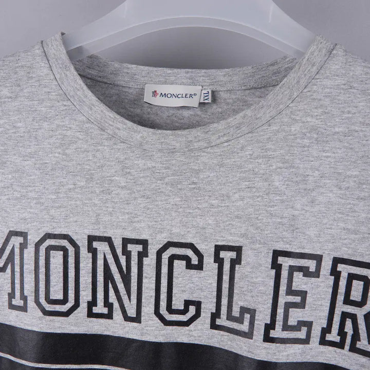 [SOLD OUT] 몽클레어 로고 반팔티 그레이 (2xl/105)