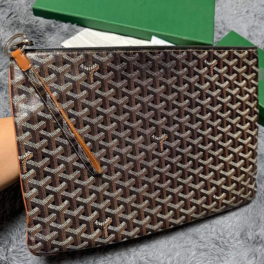 [BUNJANG] Goyard Sena Clutch GM + Sesame Keyring / [gm+키링/풀구성]고야드 세나 클러치 백