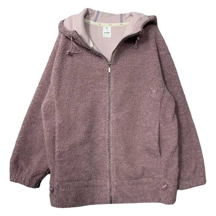 [BUNJANG] Andar Light Purple Fleece Hoodie / 안다르 라이트 퍼플 양털 뽀글이 후리스 후드 집업 4