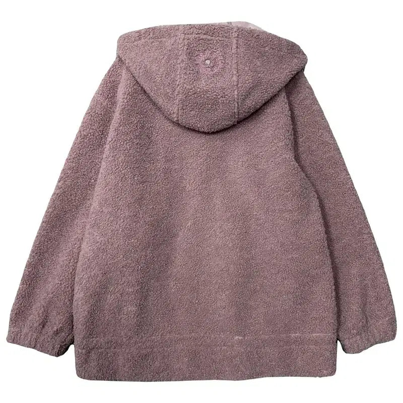 [BUNJANG] Andar Light Purple Fleece Hoodie / 안다르 라이트 퍼플 양털 뽀글이 후리스 후드 집업 4