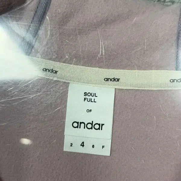 [BUNJANG] Andar Light Purple Fleece Hoodie / 안다르 라이트 퍼플 양털 뽀글이 후리스 후드 집업 4