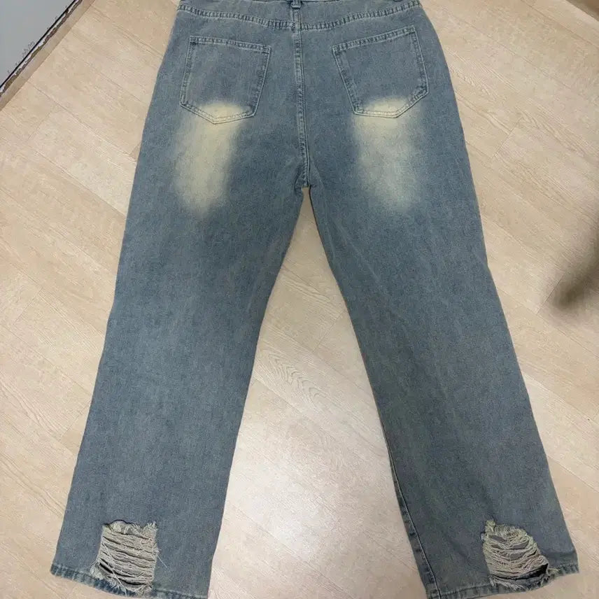 [BUNJANG] Unisex Vintage Ripped Jeans / 남여공용 빈티지 찢청