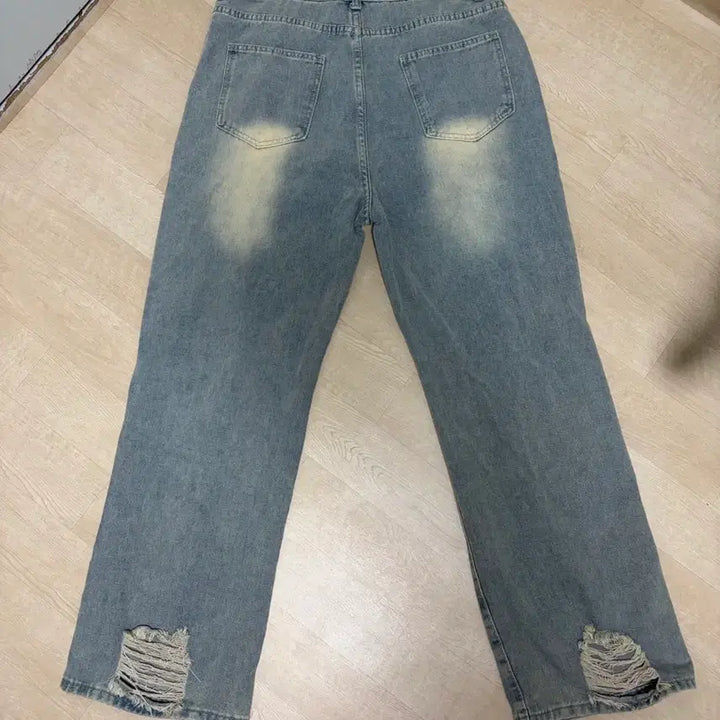 [BUNJANG] Unisex Vintage Ripped Jeans / 남여공용 빈티지 찢청
