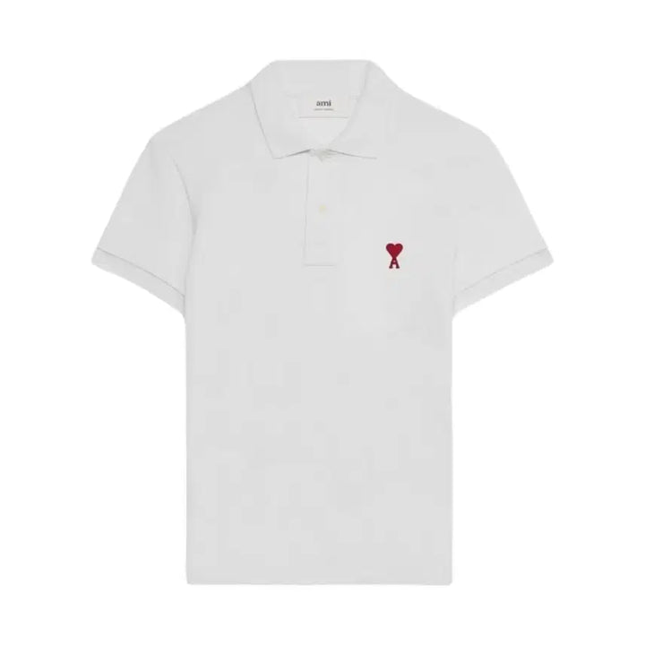 [BUNJANG] Ami Polo Shirt - Black/White / 아미 폴로셔츠 블랙/화이트 새상품