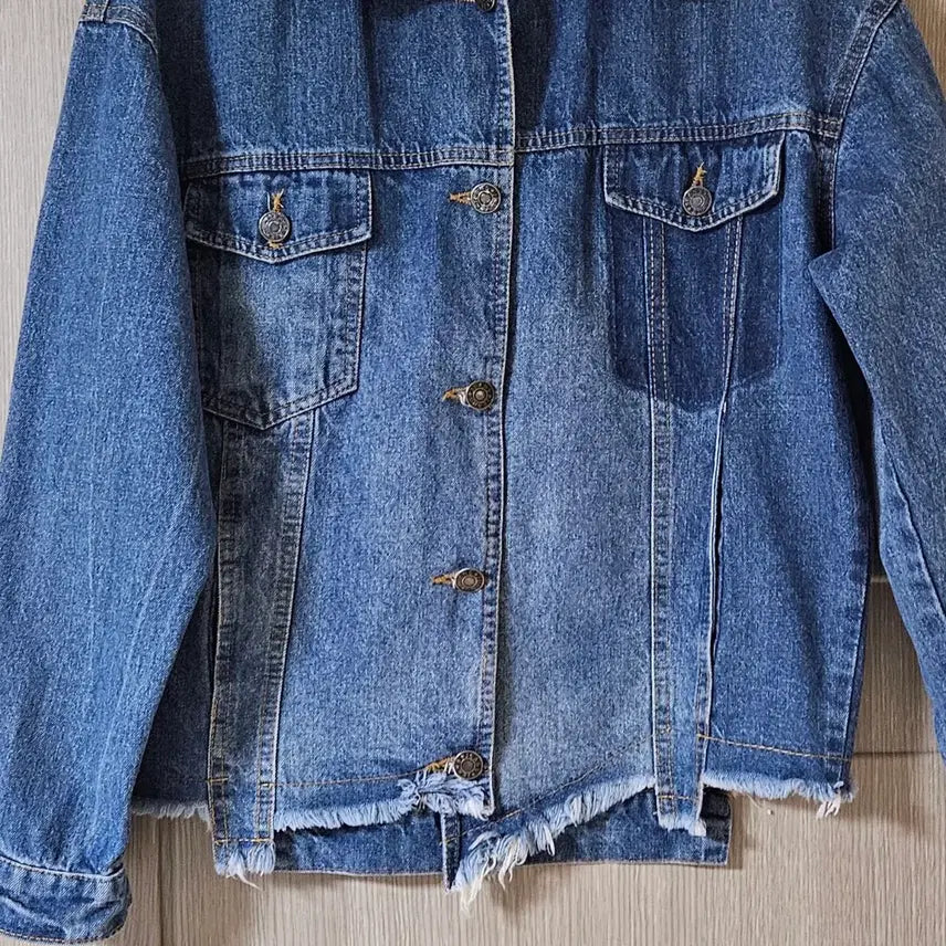 [BUNJANG] Indimdim Denim Jacket M / Indimdim 데님 청자켓 데미지 스타일  M