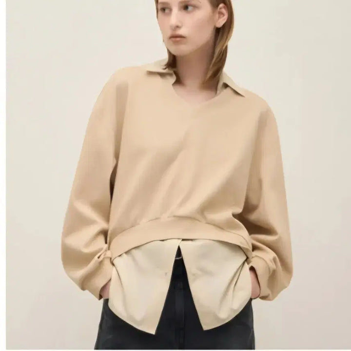 [BUNJANG] System Layered Shirt-Sweatshirt / 시착1회 시스템 셔츠 맨투맨