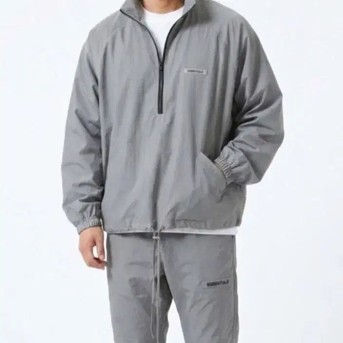 [BUNJANG] Fear of God Essentials 20SS Reflective Anorak Track Jacket Silver L / 에센셜 20SS 리플렉티브 아노락 트랙 자켓 실버 L (피어오브갓)