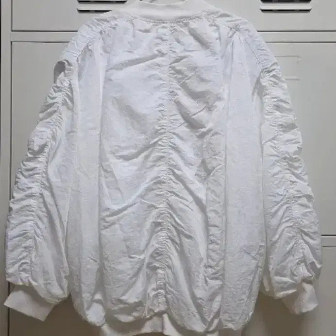 [BUNJANG] Bel 201 Mood Bomber Jacket - Ivory, Free Size / 벨201 무드 항공점퍼 - 아이보리,프리