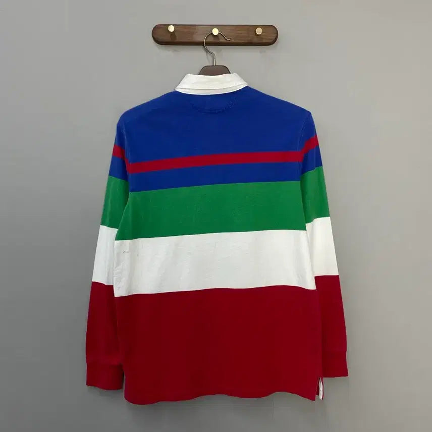 [BUNJANG] Polo Ralph Lauren CP-93 Cross Flag Rugby Shirt / 폴로 랄프로렌 CP-93 크로스 플래그 스트라이프 럭비셔츠 H2440