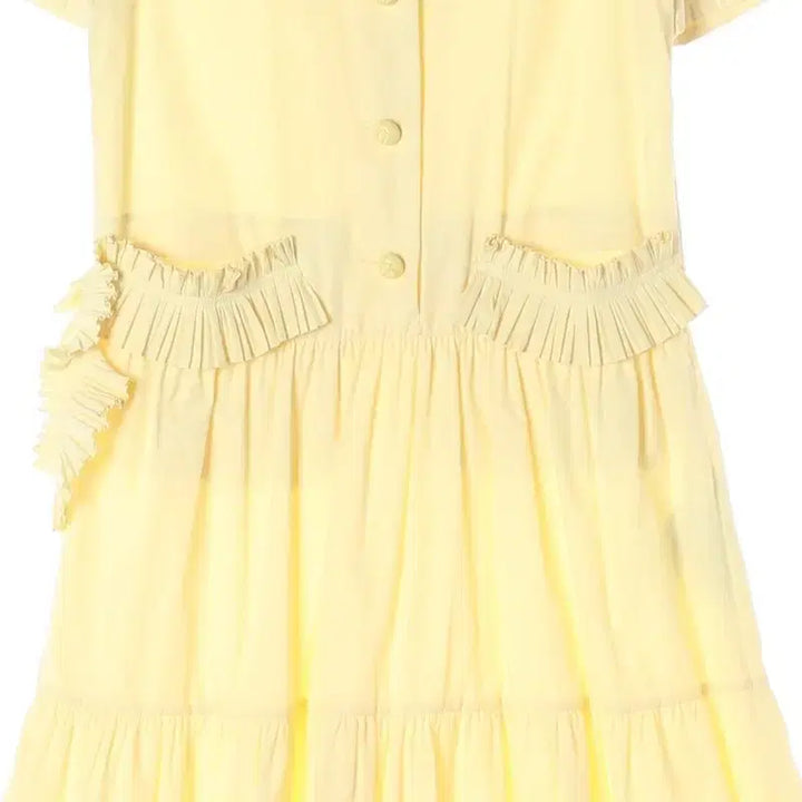 [BUNJANG] Lucky Chouette Sailor Collar Frill Long Dress / 럭키슈에뜨 23SS 세일러 칼라 프릴 디테일 롱 원피스