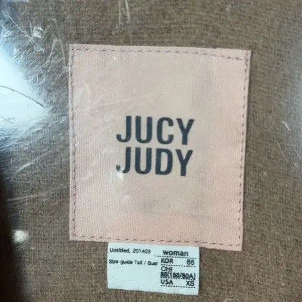 [BUNJANG] JUCY JUDY Check Beige Wool Mac Coat XS / 쥬씨쥬디 체크 베이지 울 맥코트 XS