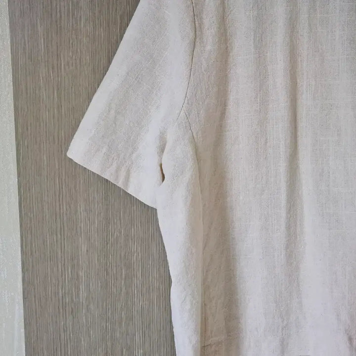 [BUNJANG] 1st PLACE Ivory Linen Short-Sleeve Jacket (M) / 1st PLACE 아이보리 반팔 자켓 M