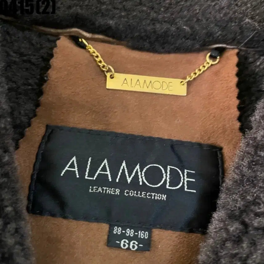[BUNJANG] A.L.A MODE Suede Mouton Coat Brown / A.L.A MODE 스웨이드 무스탕 코트 브라운
