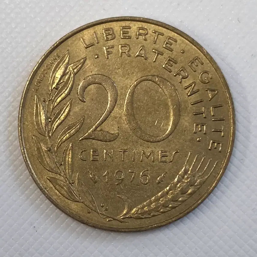 [BUNJANG] France 20 Francs Coin / 프랑스 20상팀 동전 zk-2589