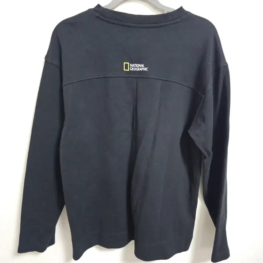 [BUNJANG] National Geographic Small Logo Long Sleeve T-Shirt / [S/90] 내셔널지오그래픽 스몰 로고 긴팔 티셔츠 (정품)