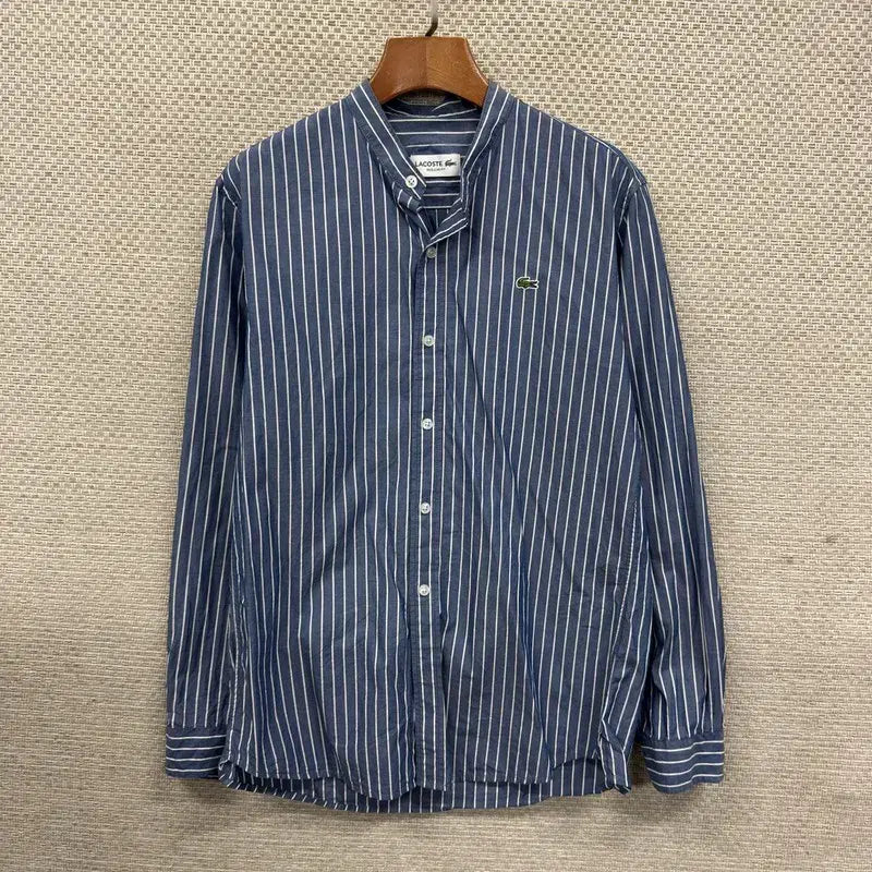 [SOLD OUT] 라코스테 자수로고 레귤러핏 스트라이프 긴팔 셔츠 95 A09185