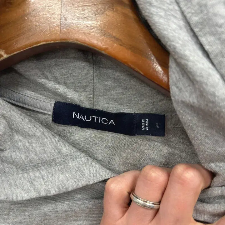 [BUNJANG] Nautica Casual Printed Logo Hoodie L / 노티카 캐주얼 프린팅로고 후드티 L A09228