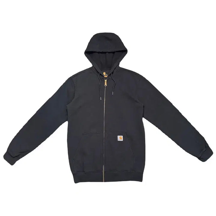 [BUNJANG] Carhartt Loose Fit Midweight Hooded Zip-up Black S / 칼하트 루즈핏 미드웨이트 후드집업 블랙 S
