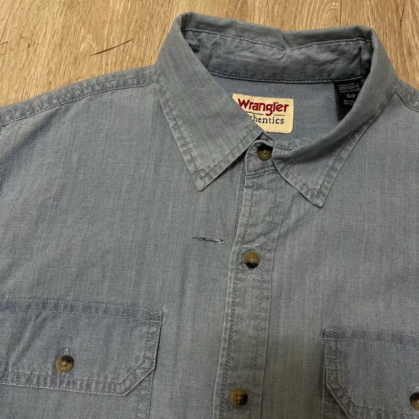 [BUNJANG] Wrangler Western Denim Shirt / 랭글러 웨스턴 데님 셔츠 S/90