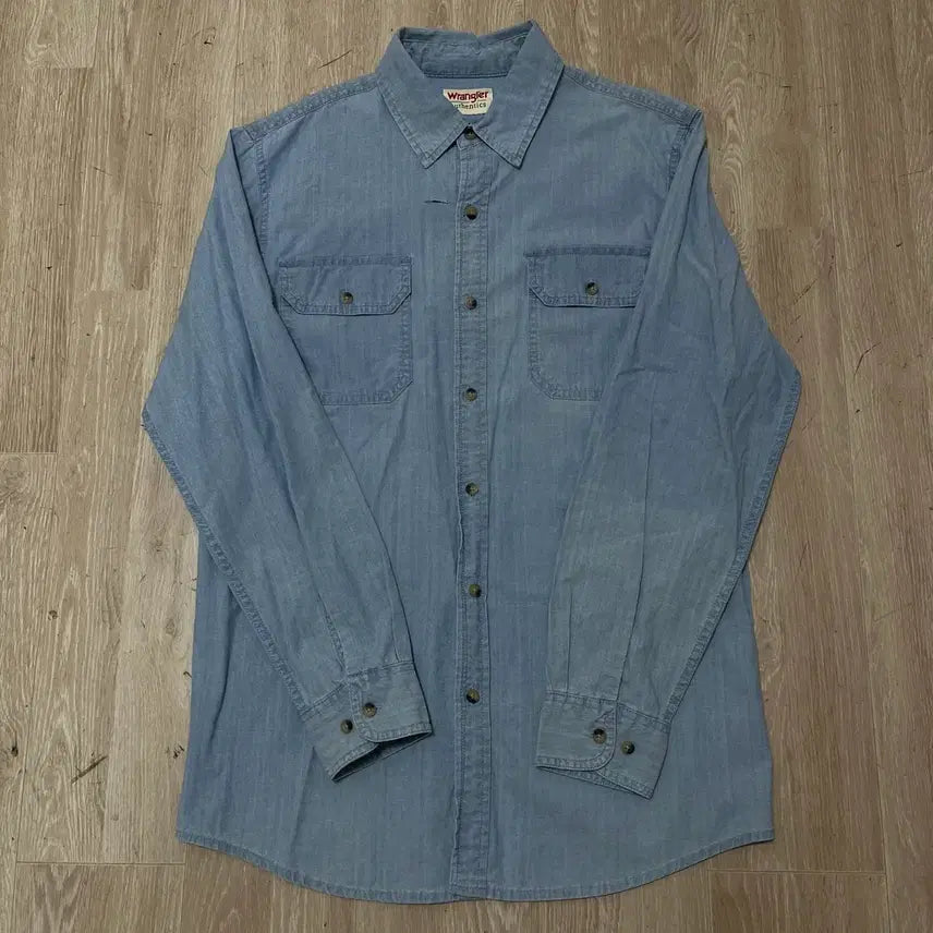 [BUNJANG] Wrangler Western Denim Shirt / 랭글러 웨스턴 데님 셔츠 S/90