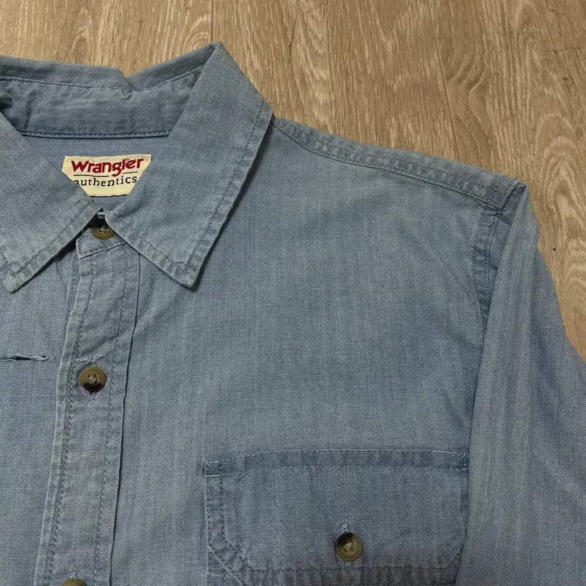 [BUNJANG] Wrangler Western Denim Shirt / 랭글러 웨스턴 데님 셔츠 S/90