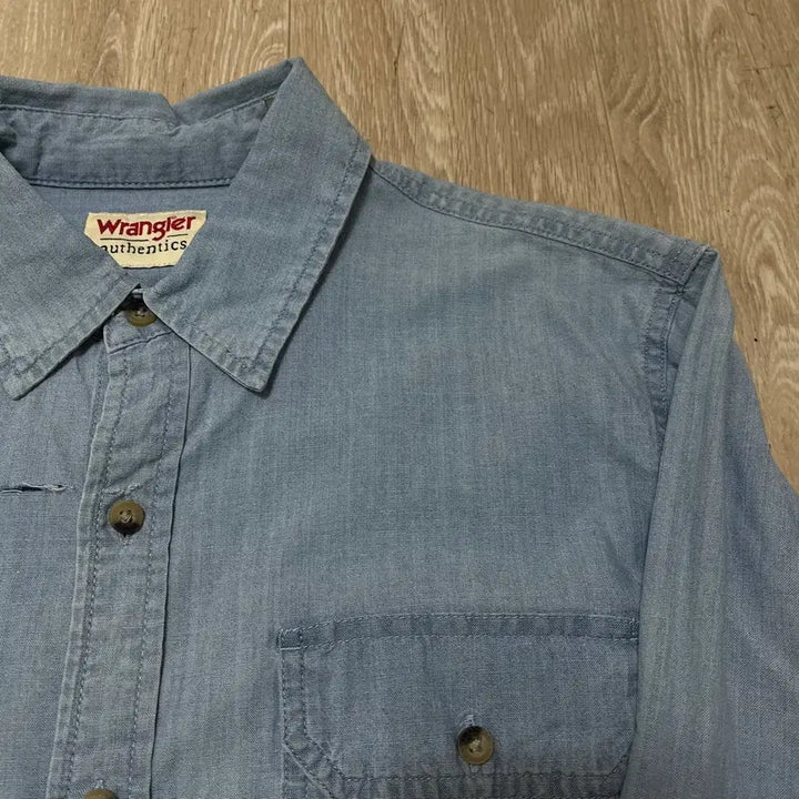 [BUNJANG] Wrangler Western Denim Shirt / 랭글러 웨스턴 데님 셔츠 S/90