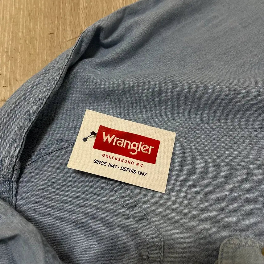 [BUNJANG] Wrangler Western Denim Shirt / 랭글러 웨스턴 데님 셔츠 S/90