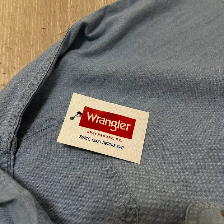 [BUNJANG] Wrangler Western Denim Shirt / 랭글러 웨스턴 데님 셔츠 S/90
